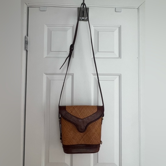 Talbots Bags Vintage Woven Straw Purse Crossbody Poshmark